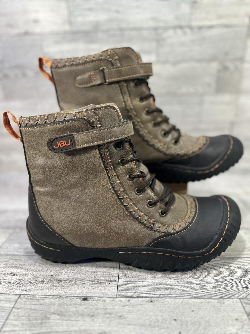 JBU Boots Womens Size 6.5 Brown Sami Faux Fur Lined Lace Up Winter Snow Hiking